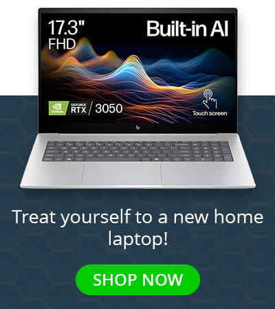 Mobile banner showing that we stock affordable home laptops.