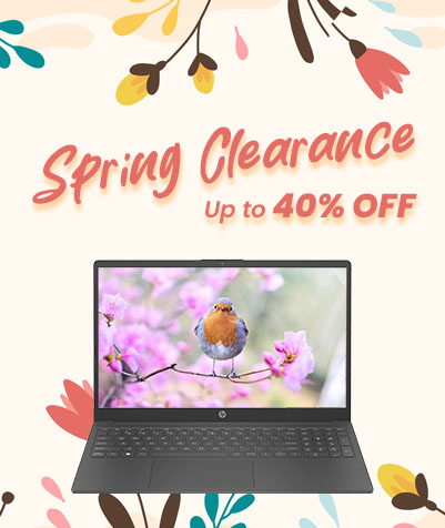 Mobile banner showing that we are having a Spring Clearnace Sale with up to 40% off!