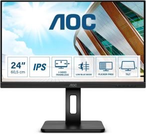 Q24P2Q AOC Q24P2Q 23.8" QHD Monitor 2560 x 1440 IPS Display 3-sided Frameless