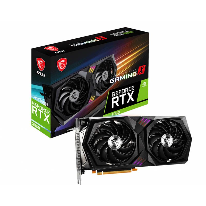 MSI GeForce RTX 3060 GAMING X Dual Torx Fan 12GB RGB Graphics Card 