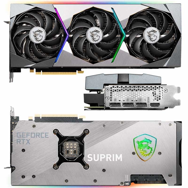 MSI NVIDIA GeForce RTX 3080 10GB SUPRIM X LHR Ampere Gaming Graphics Card