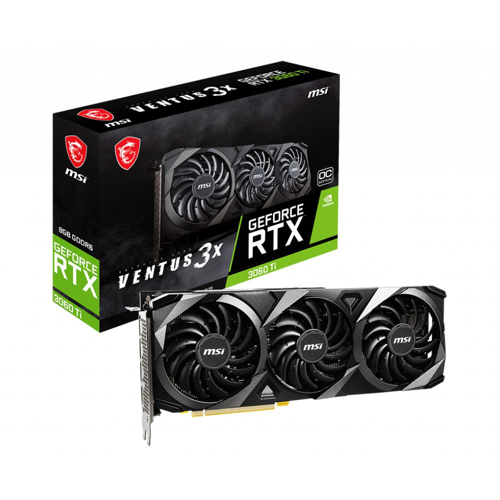 MSI GeForce RTX 3060 Ti VENTUS 3X 8G OC LHR Gaming Graphics Card