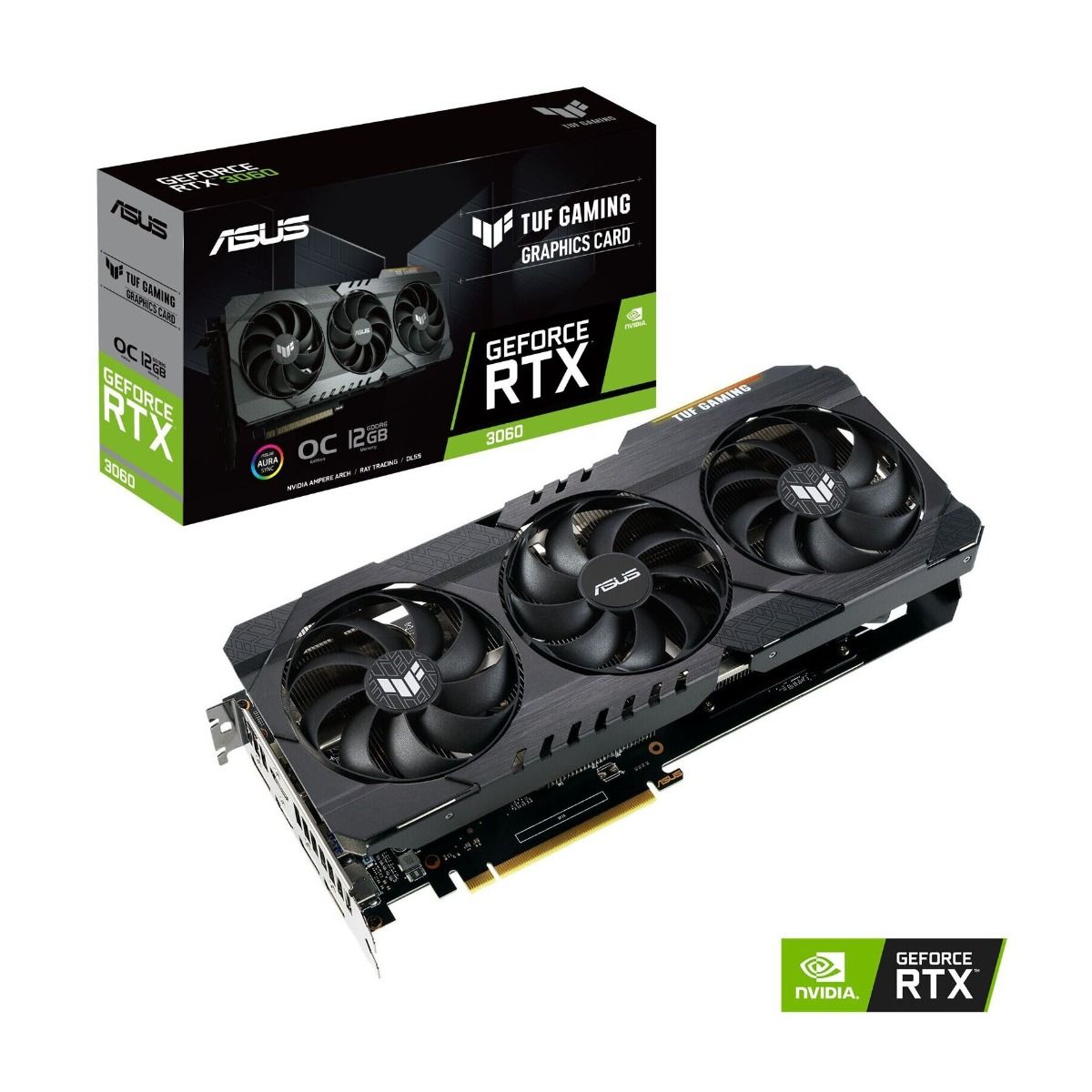 ASUS TUF Gaming GeForce RTX 3060 OC V2 LHR 12GB GDDR6 Graphics Card