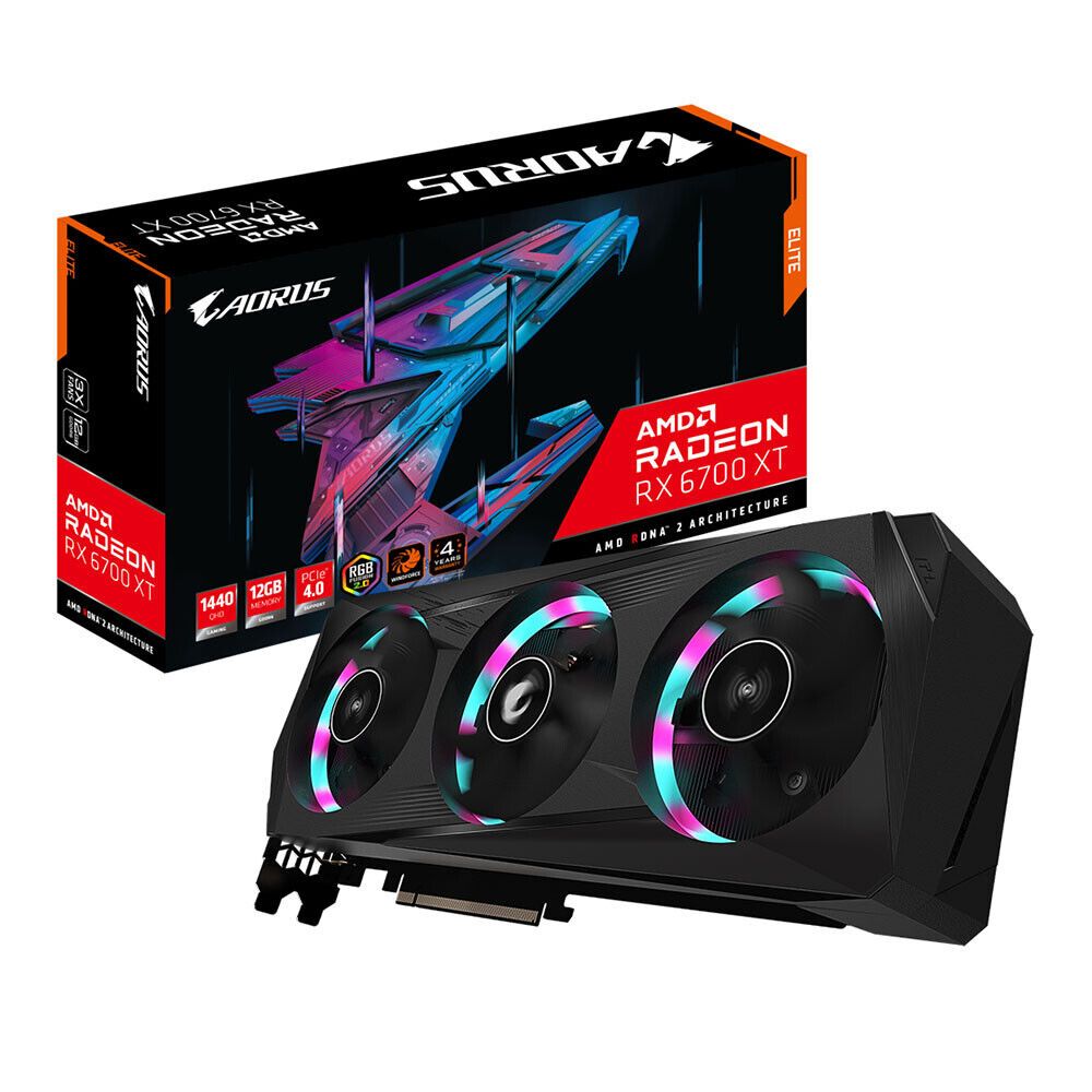 Gigabyte AORUS AMD Radeon RX 6700 XT ELITE 12GB GDDR6 Graphics Card