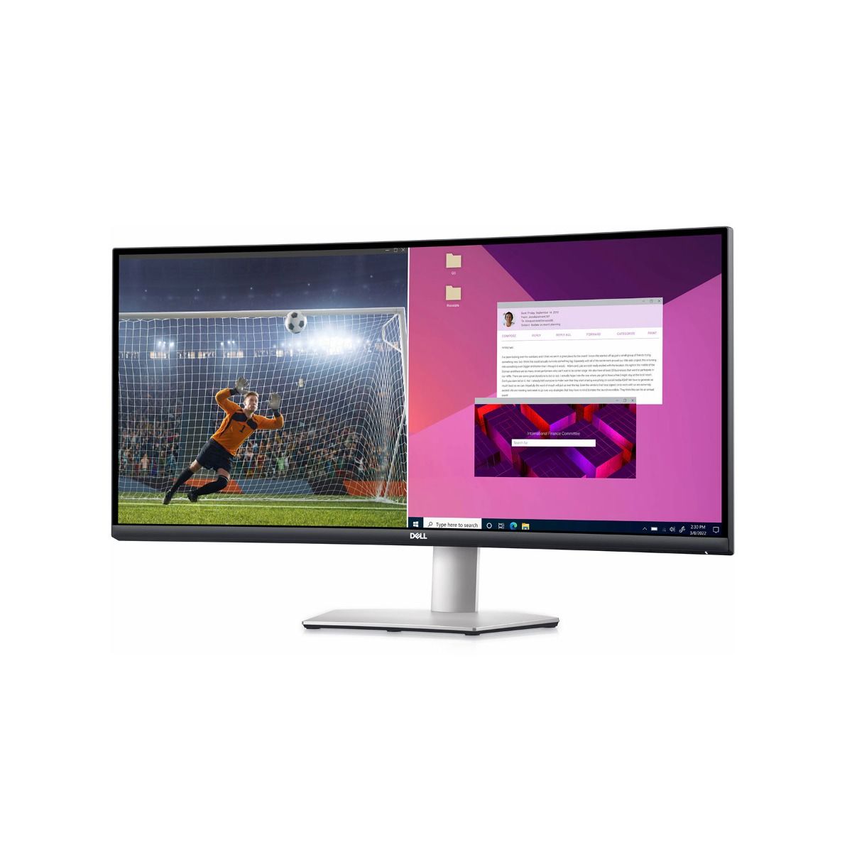 Dell S3423DWC 34" WQHD Ultra Wide Curved Monitor HDMI USB-C