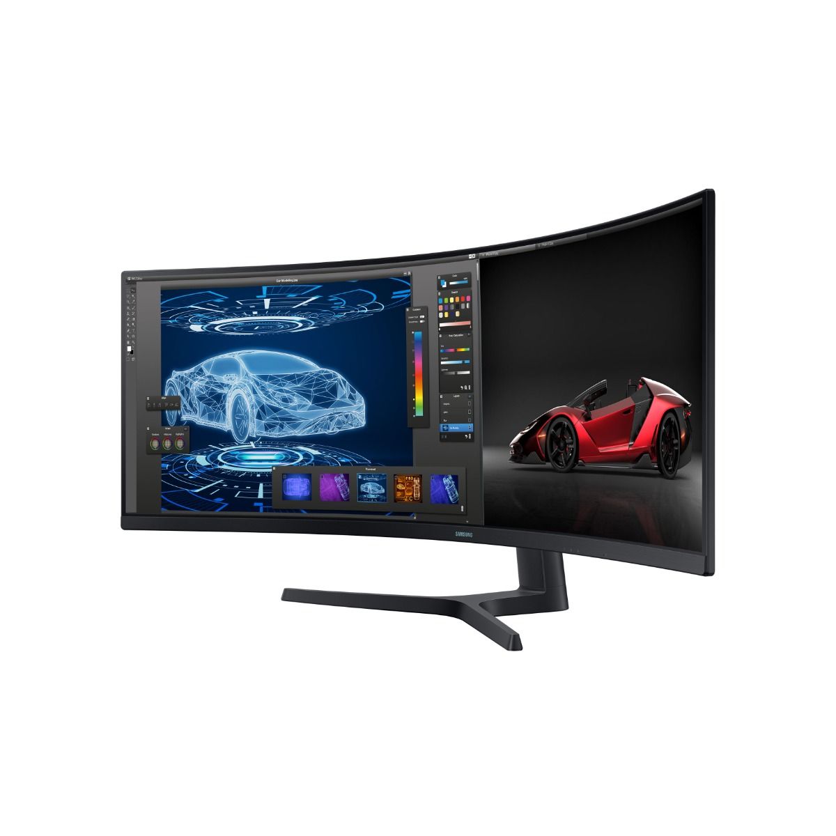 Samsung S95UA 49" Curved Dual QHD Monitor ViewFinity 1800R USB-C LAN HDMI