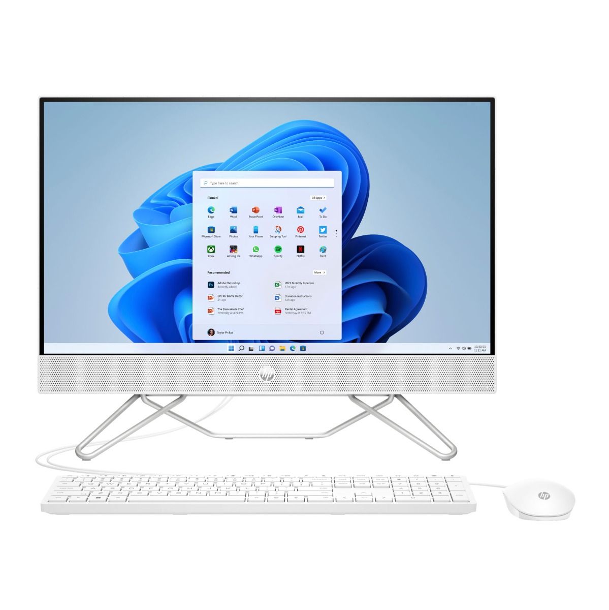 HP 24-cb0023na 23.8" All-in-One PC Ryzen 3 8GB RAM 256GB SSD Starry White