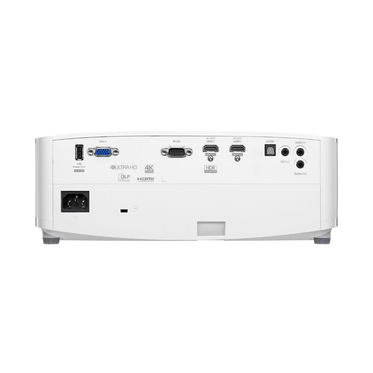 Optoma UHD38x 3D DLP Projector 4K Ultra HD 4000 Lumens HDMI Speakers White