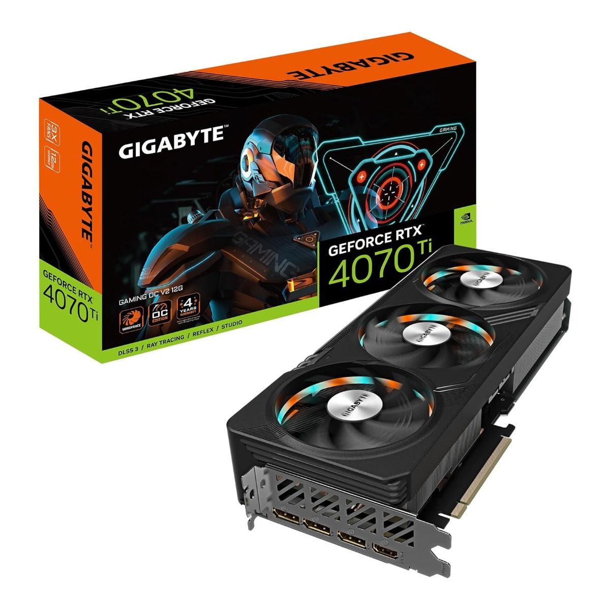 Gigabyte NVIDIA GeForce RTX 4070Ti OC Graphics Card 12GB GDDR6X DP HDMI