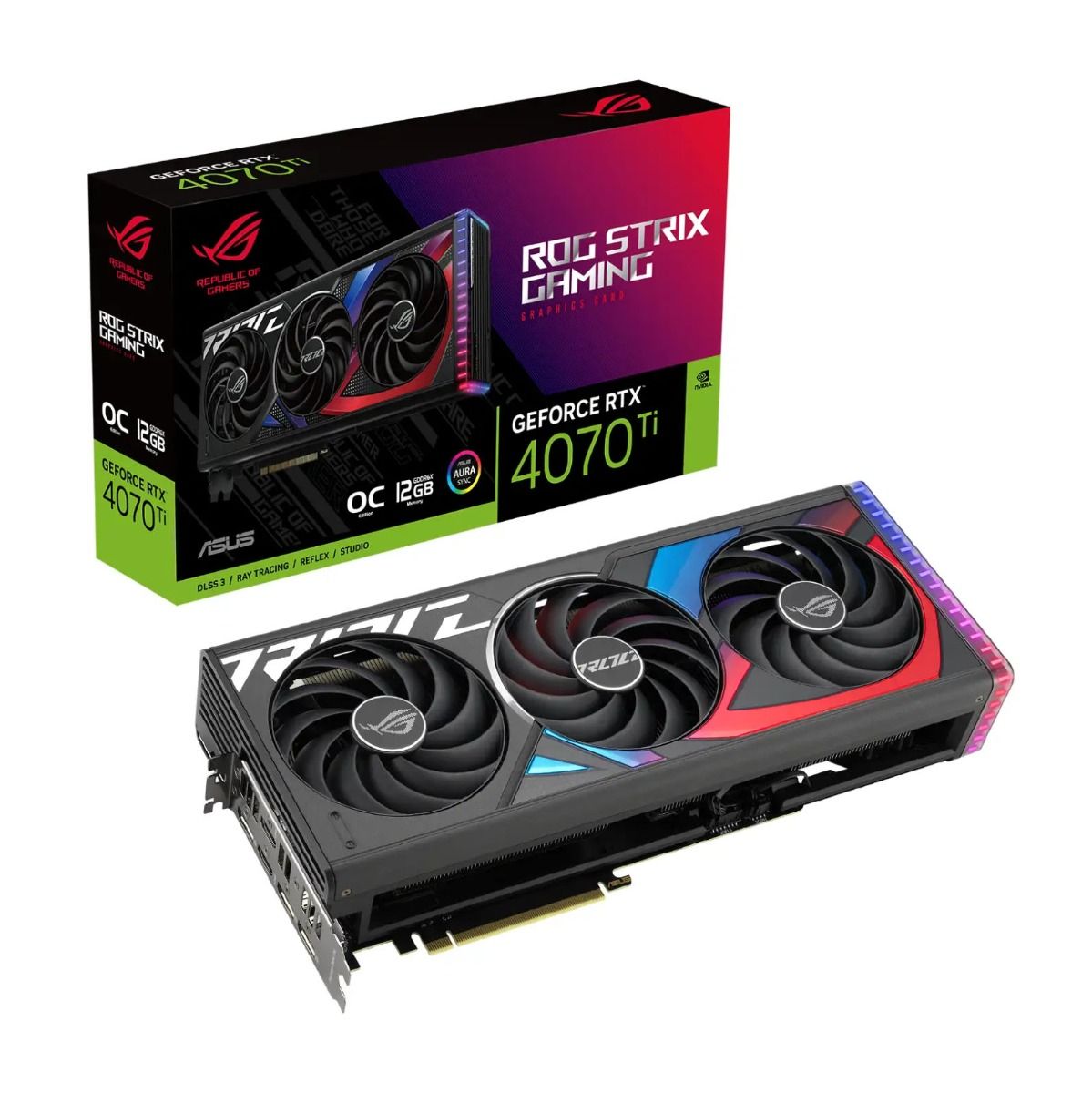 ASUS ROG Strix NVIDIA GeForce RTX 4070Ti 12GB Graphics Card DLSS3 Ray Tracing