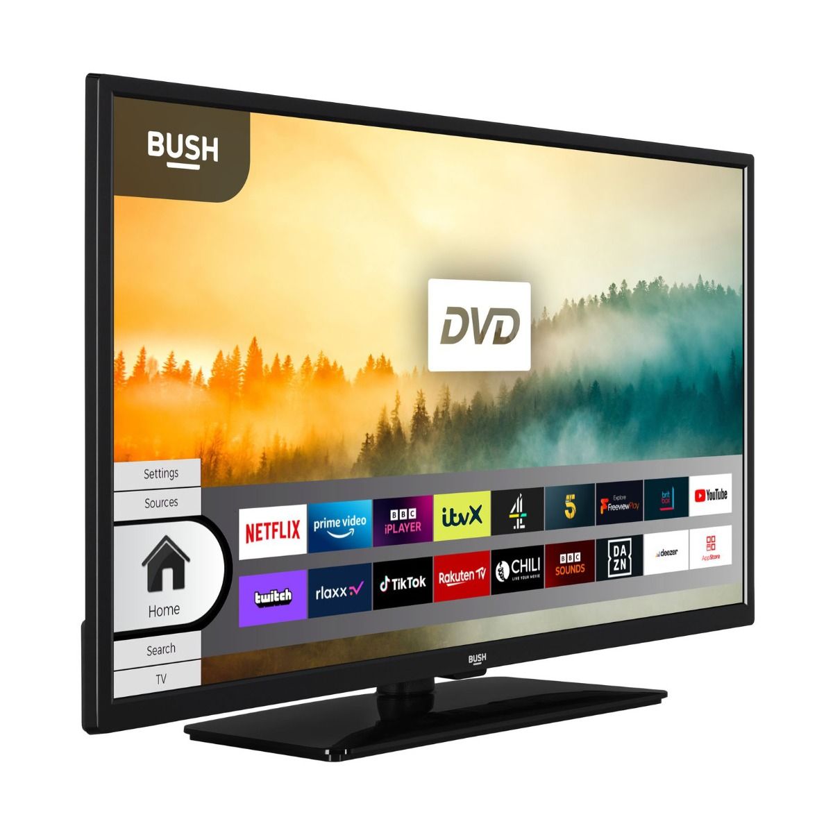 Bush 32" Full HD FHD Smart TV Television HDR DVD Combi HDMI USB Ethernet