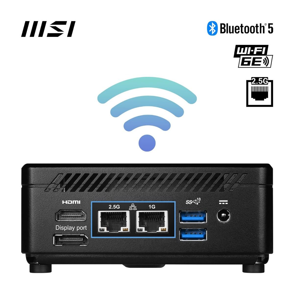 MSI Cubi 5 12M Barebone Mini PC Intel Core i3 12th Gen UHD Graphics NO RAM/SSD