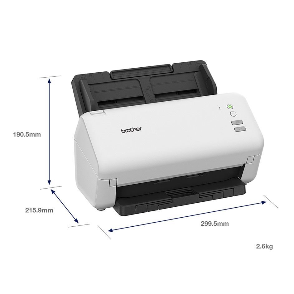 Brother ADS-4100 A4 Sheetfed Document Scanner 60 Sheet Auto Doubled Sided