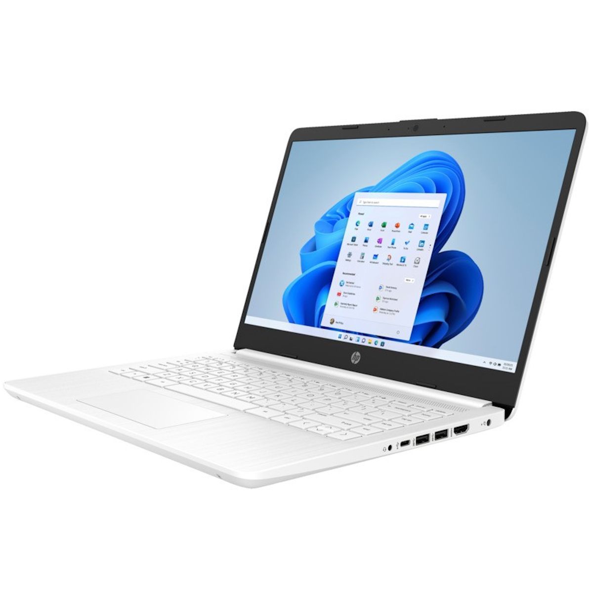 HP 14s-dq0508na 14" Laptop Intel Celeron N4120 4GB RAM 128GB SSD White