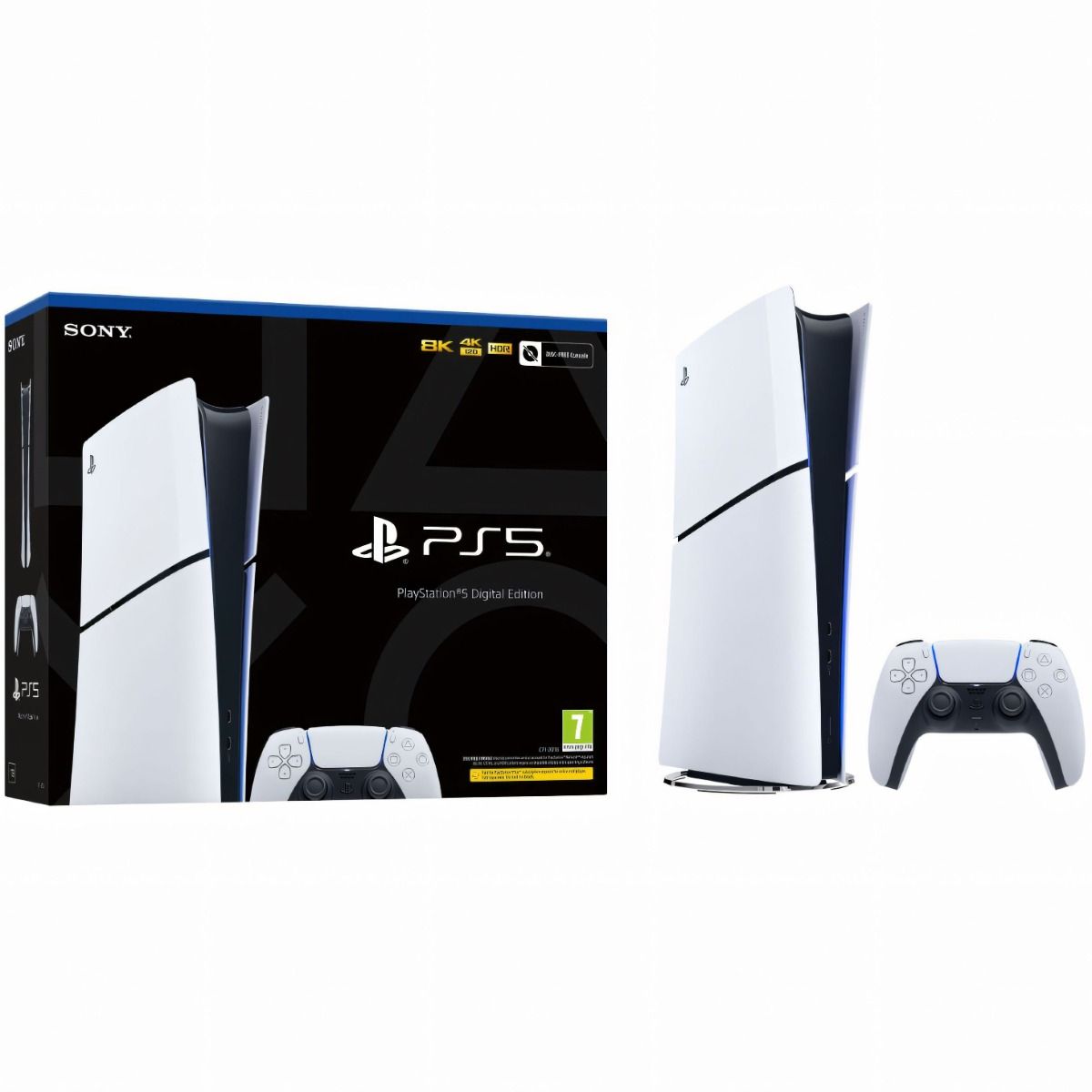 SONY PlayStation 5 PS5 Slim 1TB Storage Games Console (Digital Edition) White