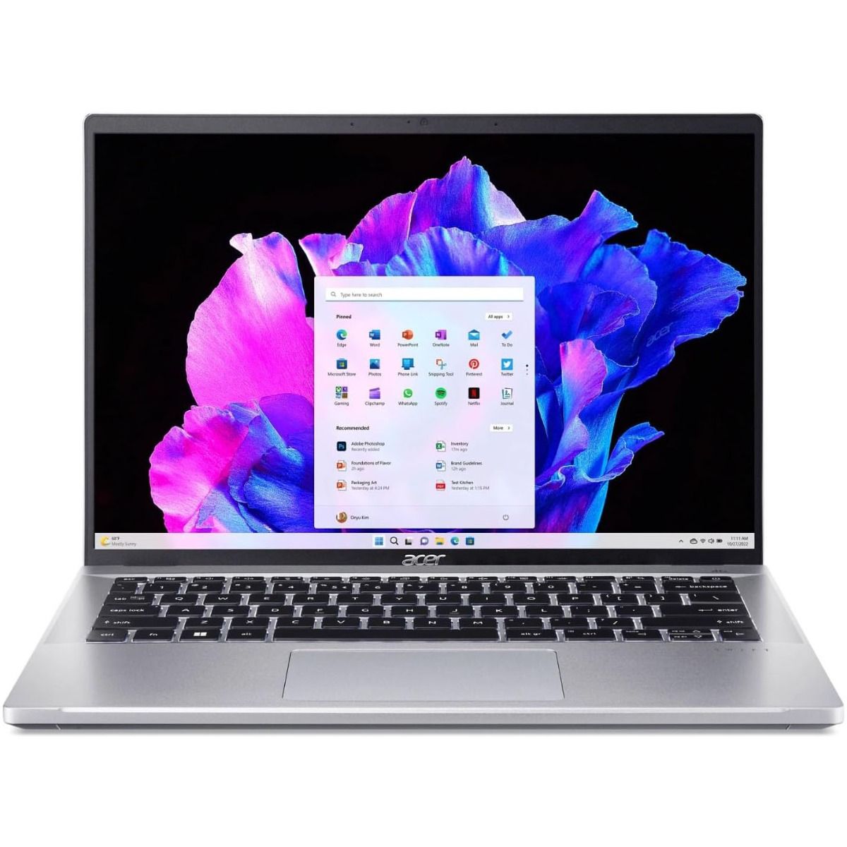 Acer Swift Go 14 SFG14-71T-5511 Laptop Touch Intel i5 13th Gen 16GB RAM 512GB SSD Silver