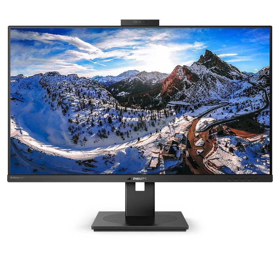 Philips P Line Brilliance 31.5" 4K Monitor with USB C Power Delivery and Pop Up Webcam