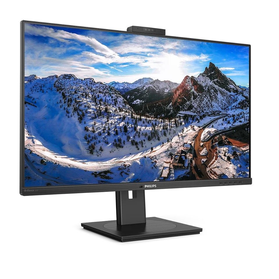 Philips P Line Brilliance 31.5" 4K Monitor with USB C Power Delivery and Pop Up Webcam