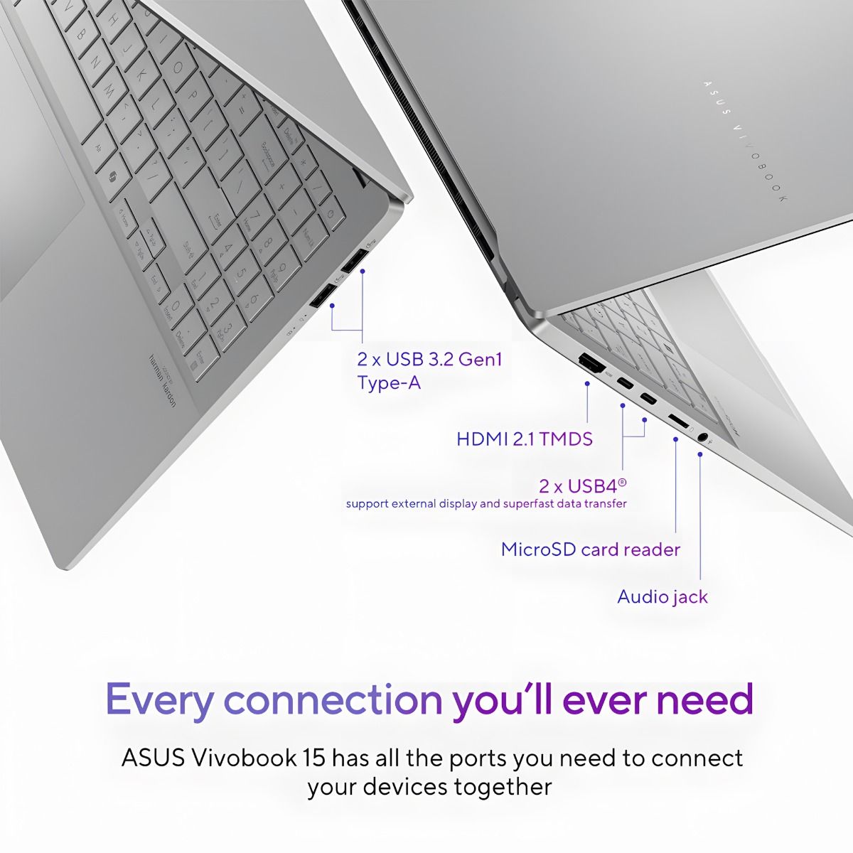 Asus Vivobook S 15 15.6" 3K OLED Laptop Snapdragon X 16GB RAM 1TB SSD