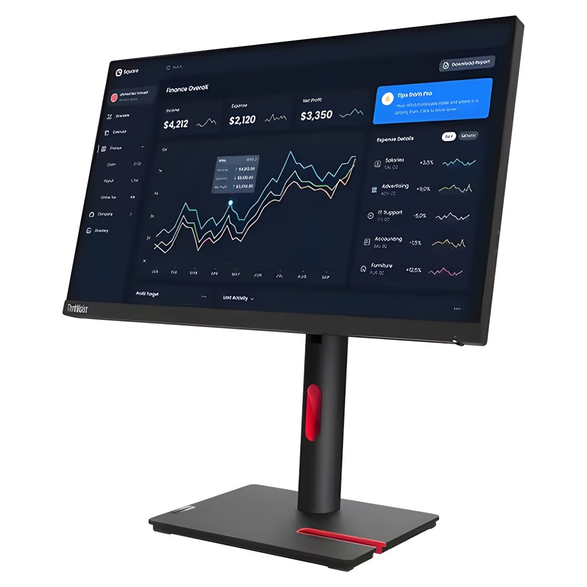 Lenovo Thinkvision T22i-30 21.5" Full HD IPS Monitor Tilt And Height Adjustable