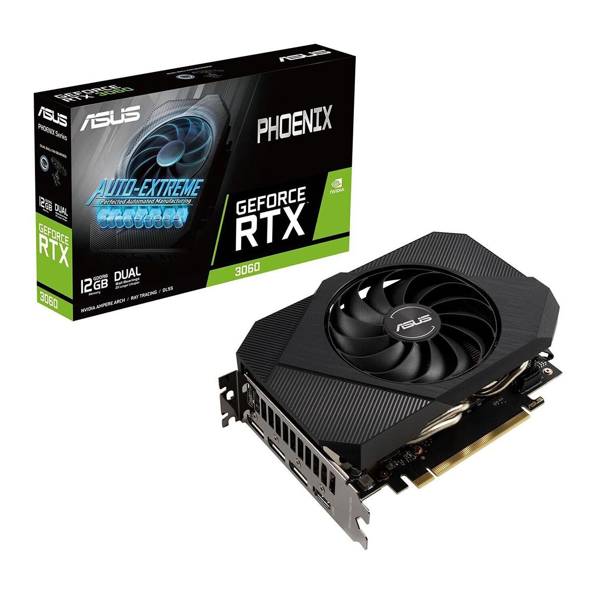 Asus GeForce RTX 3060 Phoenix LHR 12GB GDDR6 PCI-Express Compact Graphics Card