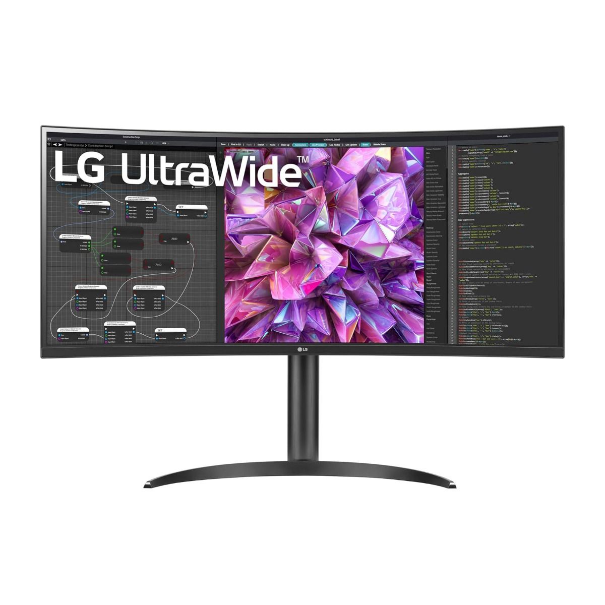 LG UltraWide 34" Wide Quad HD Curved Monitor 60Hz 5ms HDR10 14W Speakers Black