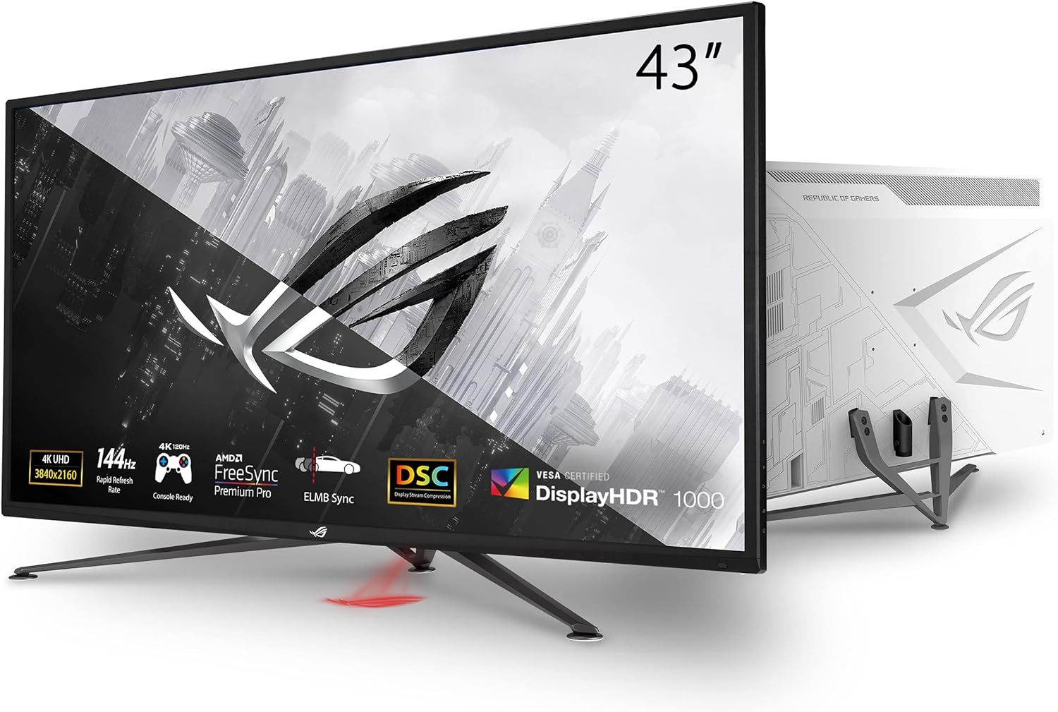 ASUS ROG Strix XG43UQ 43" 144Hz 4k Ultra HD Gaming Monitor DisplayHDR 1000 FreeSync Premium