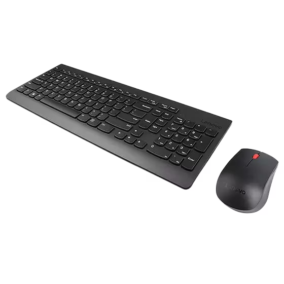 Lenovo Essential Wireless Keyboard and Mouse Combo 2.4 Wireless 1200 DPI Black