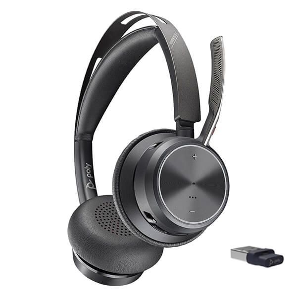 Poly Voyager Focus 2 UC Wireless Dual-Ear Bluetooth Headset