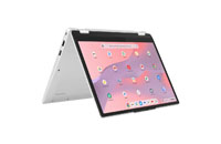 Up to £210 off on Chromebook Laptops banner showing a 2-in-1 laptop on white background.